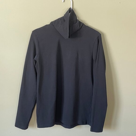 Eddie Bauer Black 95% Cotton/5% Spandex Turtleneck Women's Large - Picture 1 of 8